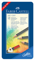 Faber-Castell Färgpennor - Art Grip 12st pennor i metallbox 114312