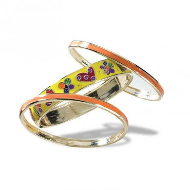Armband small 18,4 cm, Romero Britto Enamel Jewelry Suite - Yellow Stacking Armband
