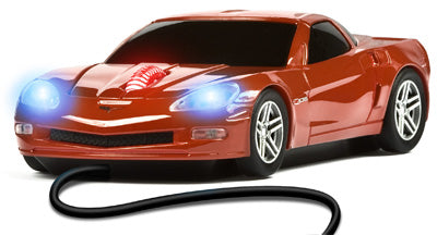 Datormus Corvette Röd USB med sladd