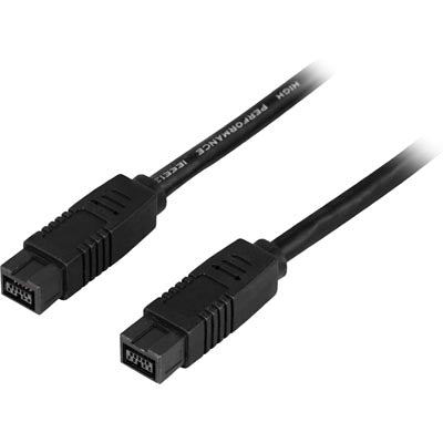 DELTACO Firewire 800 kabel, 9-pin ha - 9-pin ha, 2m