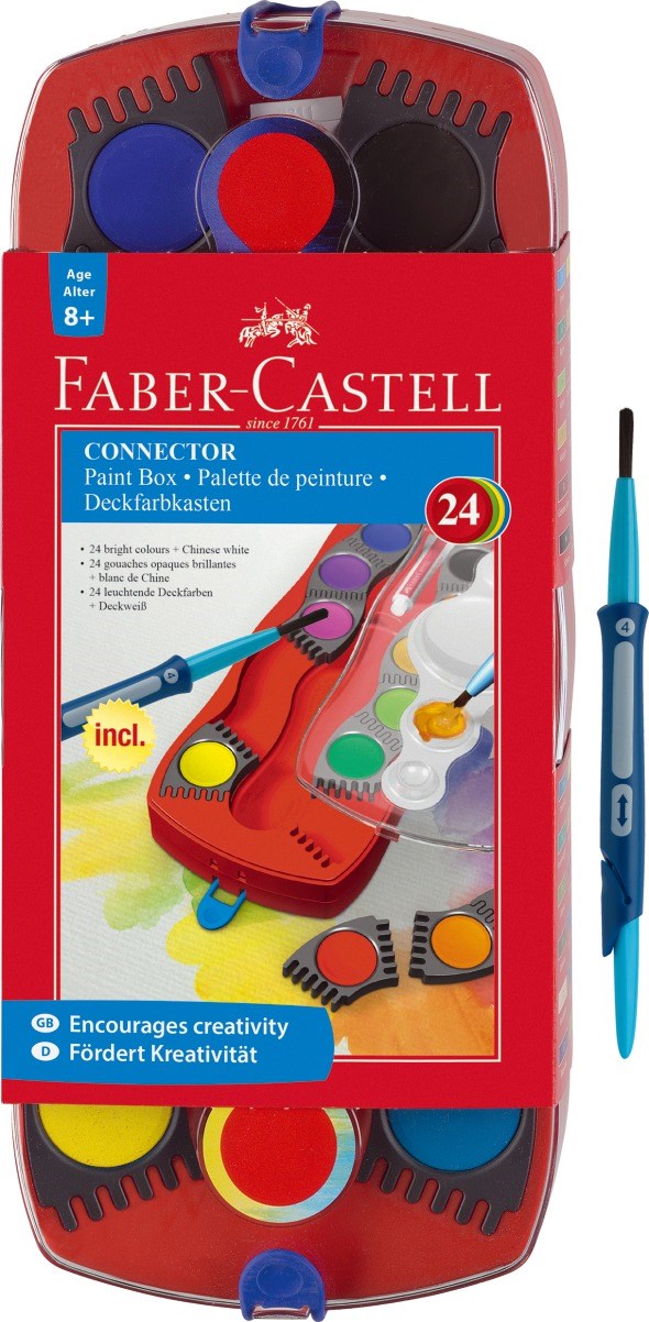 Färglåda Connector 24-färger, Faber-Castell
