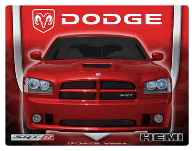 Musmatta Dodge Charger Röd