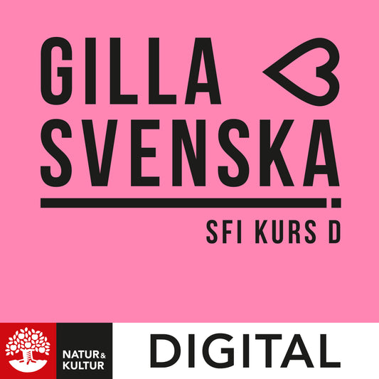 Gilla svenska sfi kurs D Digital 12 mån