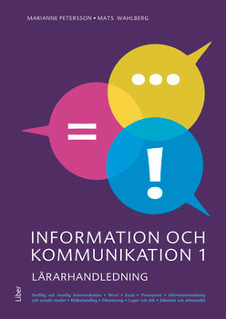 Information och kommunikation 1 Lärarhandledning (nedladdningsbar)