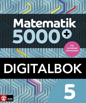 Matematik 5000+ Kurs 5 Lärobok Digitalbok Uppl 2021