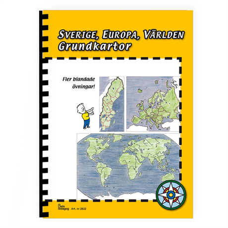 Kartor Grundkartor Sverige, Europa, Världen