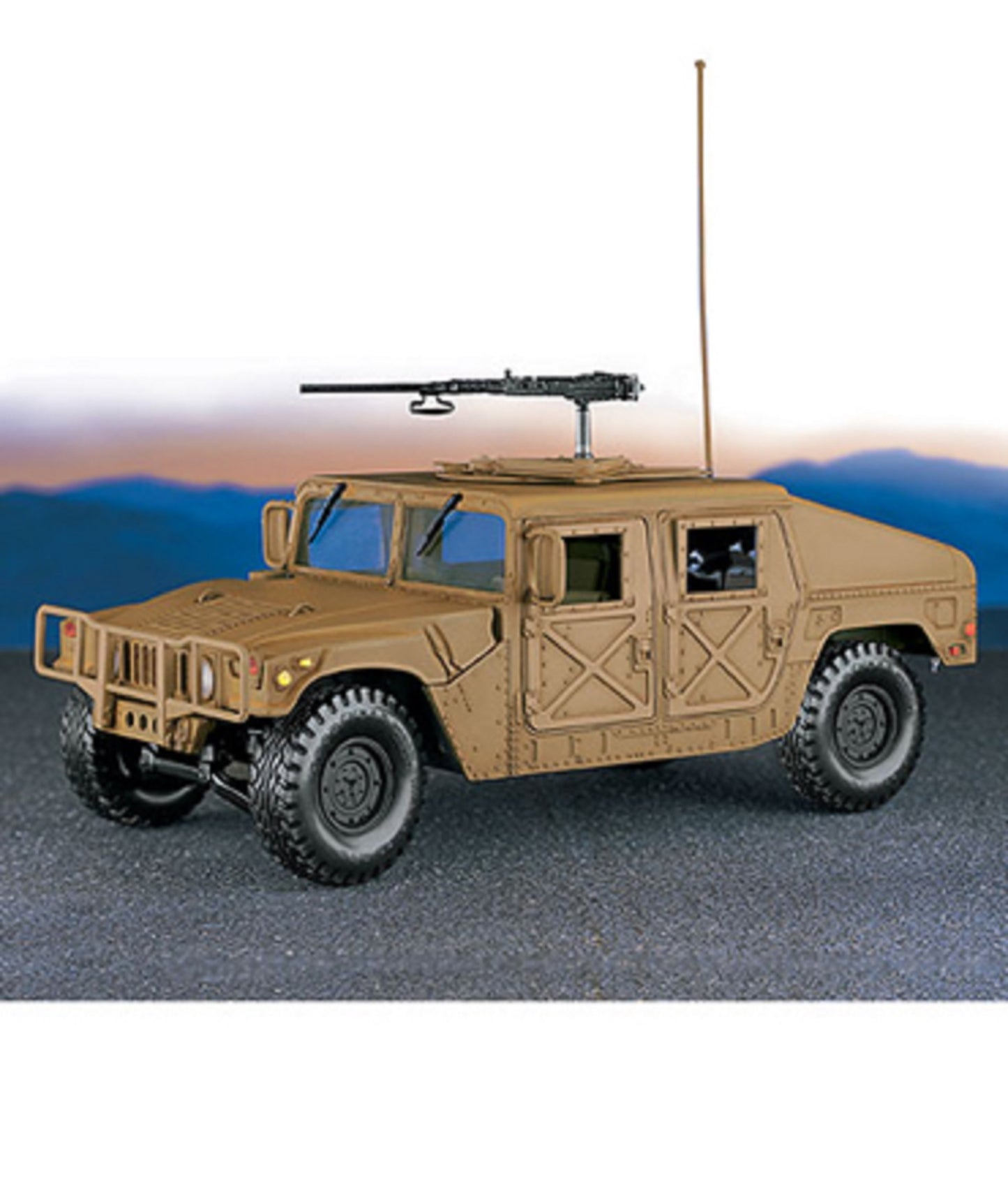 Humvee - US Army Humvee Desert Sand Camouflage Operation Desert Storm The Franklin Mint Scale 1/24