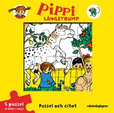 Pippi Långstrump - Pussel och citat - Pusselbok