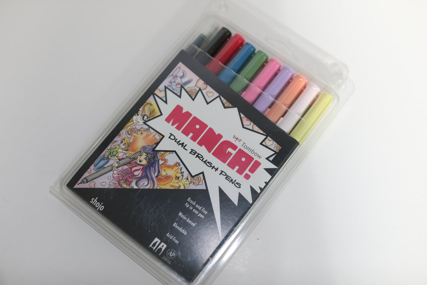 Brush Pen Ritpennor Tombow ABT 10C Dual Brush Manga Shojo 10-pennor