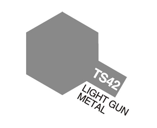 TAMIYA TS-42 Light Gun Metal 85042 färg, farve, väri